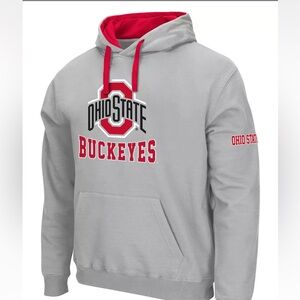 Ohio State Buckeyes Gray Hoodie with Red Accents